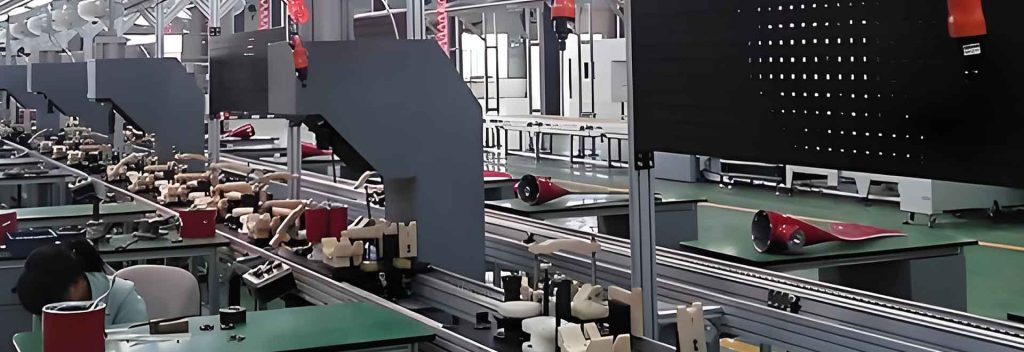 Wind turbine blade production line